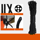 Maxbell Rope Pulley Hoist Compact Sturdy Rope Hoisting for Building Garage Warehouse 3 Wheel and 15m Rope