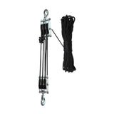 Maxbell Rope Pulley Hoist Compact Sturdy Rope Hoisting for Building Garage Warehouse 3 Wheel and 15m Rope