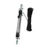 Maxbell Rope Pulley Hoist Compact Sturdy Rope Hoisting for Building Garage Warehouse 3 Wheel and 15m Rope