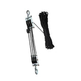 Maxbell Rope Pulley Hoist Compact Sturdy Rope Hoisting for Building Garage Warehouse 3 Wheel and 15m Rope