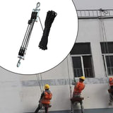 Maxbell Rope Pulley Hoist Compact Sturdy Rope Hoisting for Building Garage Warehouse 3 Wheel and 15m Rope