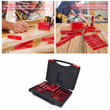 Maxbell 15Pcs Setup Blocks Gauge Sets Portable Practical Professional Aluminum Alloy