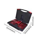 Maxbell 15Pcs Setup Blocks Gauge Sets Portable Practical Professional Aluminum Alloy