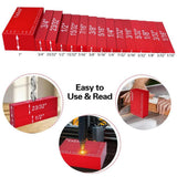 Maxbell 15Pcs Setup Blocks Gauge Sets Portable Practical Professional Aluminum Alloy