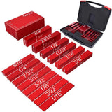 Maxbell 15Pcs Setup Blocks Gauge Sets Portable Practical Professional Aluminum Alloy