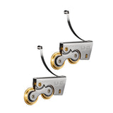 Maxbell 2 Pieces Sliding Screen Door Tandem Roller Sturdy Easily Install Replacement Double Concave Wheel