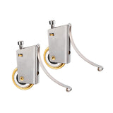 Maxbell 2 Pieces Sliding Screen Door Tandem Roller Sturdy Easily Install Replacement Single Convex Wheel