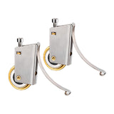Maxbell 2 Pieces Sliding Screen Door Tandem Roller Sturdy Easily Install Replacement Single Convex Wheel