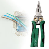 Maxbell Wire Stripper Crimper Wear Resistant Electrical Test Pliers Accessory Sturdy Green