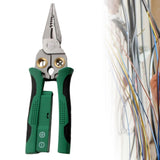 Maxbell Wire Stripper Crimper Wear Resistant Electrical Test Pliers Accessory Sturdy Green