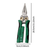 Maxbell Wire Stripper Crimper Wear Resistant Electrical Test Pliers Accessory Sturdy Green