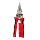 Maxbell Wire Stripper Crimper Wear Resistant Electrical Test Pliers Accessory Sturdy Red
