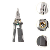 Maxbell Wire Stripper Crimper Wear Resistant Electrical Test Pliers Accessory Sturdy Gray