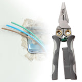 Maxbell Wire Stripper Crimper Wear Resistant Electrical Test Pliers Accessory Sturdy Gray