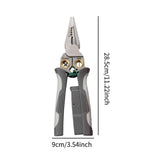 Maxbell Wire Stripper Crimper Wear Resistant Electrical Test Pliers Accessory Sturdy Gray