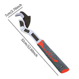 Maxbell Adjustable Self Locking Pipe Wrench Alloy Steel for Auto Repair 12inch