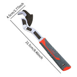 Maxbell Adjustable Self Locking Pipe Wrench Alloy Steel for Auto Repair 8inch