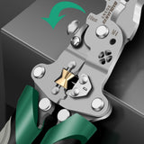 Maxbell Foldable Wire Stripper Multifunctional Trimming Electricians Wrench Function Pointed