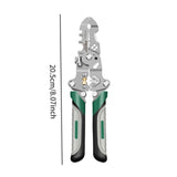 Maxbell Foldable Wire Stripper Multifunctional Trimming Electricians Wrench Function Round
