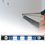Maxbell Spirit Level Measuring Tool DIY Aluminum Alloy for Home Decoration Carpenter Blue Silvery