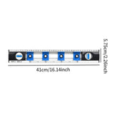 Maxbell Spirit Level Measuring Tool DIY Aluminum Alloy for Home Decoration Carpenter Blue Silvery