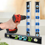 Maxbell Spirit Level Measuring Tool DIY Aluminum Alloy for Home Decoration Carpenter Blue Silvery
