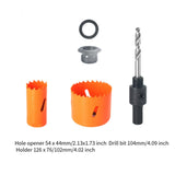 Maxbell Wood Door Lock Hole Saws and Arbor Set Versatile Simple Assembly Accessories Style A