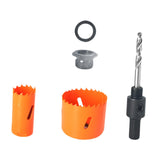 Maxbell Wood Door Lock Hole Saws and Arbor Set Versatile Simple Assembly Accessories Style A