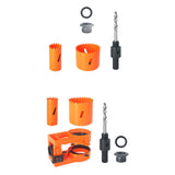 Maxbell Wood Door Lock Hole Saws and Arbor Set Versatile Simple Assembly Accessories Style A