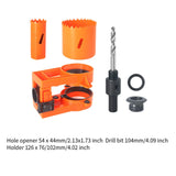 Maxbell Wood Door Lock Hole Saws and Arbor Set Versatile Simple Assembly Accessories Style B