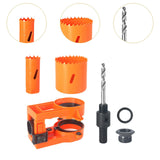 Maxbell Wood Door Lock Hole Saws and Arbor Set Versatile Simple Assembly Accessories Style B