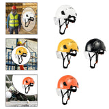 Maxbell Hard Hat Practical Impact Resistant with Goggles for Construction Men Mining White