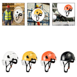Maxbell Hard Hat Practical Impact Resistant with Goggles for Construction Men Mining White
