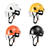 Maxbell Hard Hat Practical Impact Resistant with Goggles for Construction Men Mining White