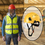 Maxbell Hard Hat Practical Impact Resistant with Goggles for Construction Men Mining Yellow