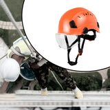 Maxbell Hard Hat Practical Impact Resistant with Goggles for Construction Men Mining Orange