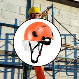 Maxbell Hard Hat Practical Impact Resistant with Goggles for Construction Men Mining Orange