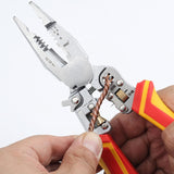 Maxbell Wire Stripper Hand Tool Easy to Use Splitting Crimping Clamping Cable Cutter