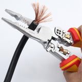 Maxbell Wire Stripper Hand Tool Easy to Use Splitting Crimping Clamping Cable Cutter