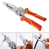 Maxbell Wire Stripper Hand Tool Easy to Use Splitting Crimping Clamping Cable Cutter