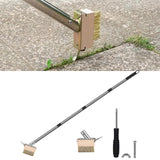 Maxbell Manual Crevice Weeding Brush Crevice Cleaning Tool for Driveway Cracks Decks