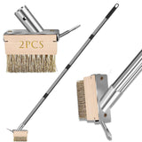 Maxbell Manual Crevice Weeding Brush Crevice Cleaning Tool for Driveway Cracks Decks