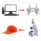 Maxbell Cap Heat Press Machine 0-250 Degrees Celsius Professional with Cap Stretcher