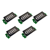 Maxbell 5 Pieces 1S-8S Battery Capacity Indicator Module Easy to Use Practical 3-34V