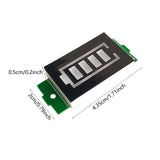 Maxbell 5 Pieces 1S-8S Battery Capacity Indicator Module Easy to Use Practical 3-34V