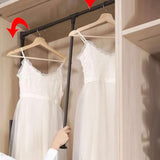 Maxbell Pull Down Closet Rod Easy to Install Adjustable Lift Wardrobe Rail
