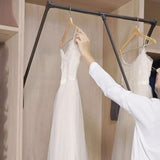 Maxbell Pull Down Closet Rod Easy to Install Adjustable Lift Wardrobe Rail