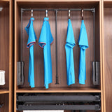 Maxbell Pull Down Closet Rod Easy to Install Adjustable Lift Wardrobe Rail