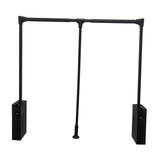Maxbell Pull Down Closet Rod Easy to Install Adjustable Lift Wardrobe Rail