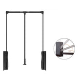 Maxbell Pull Down Closet Rod Easy to Install Adjustable Lift Wardrobe Rail